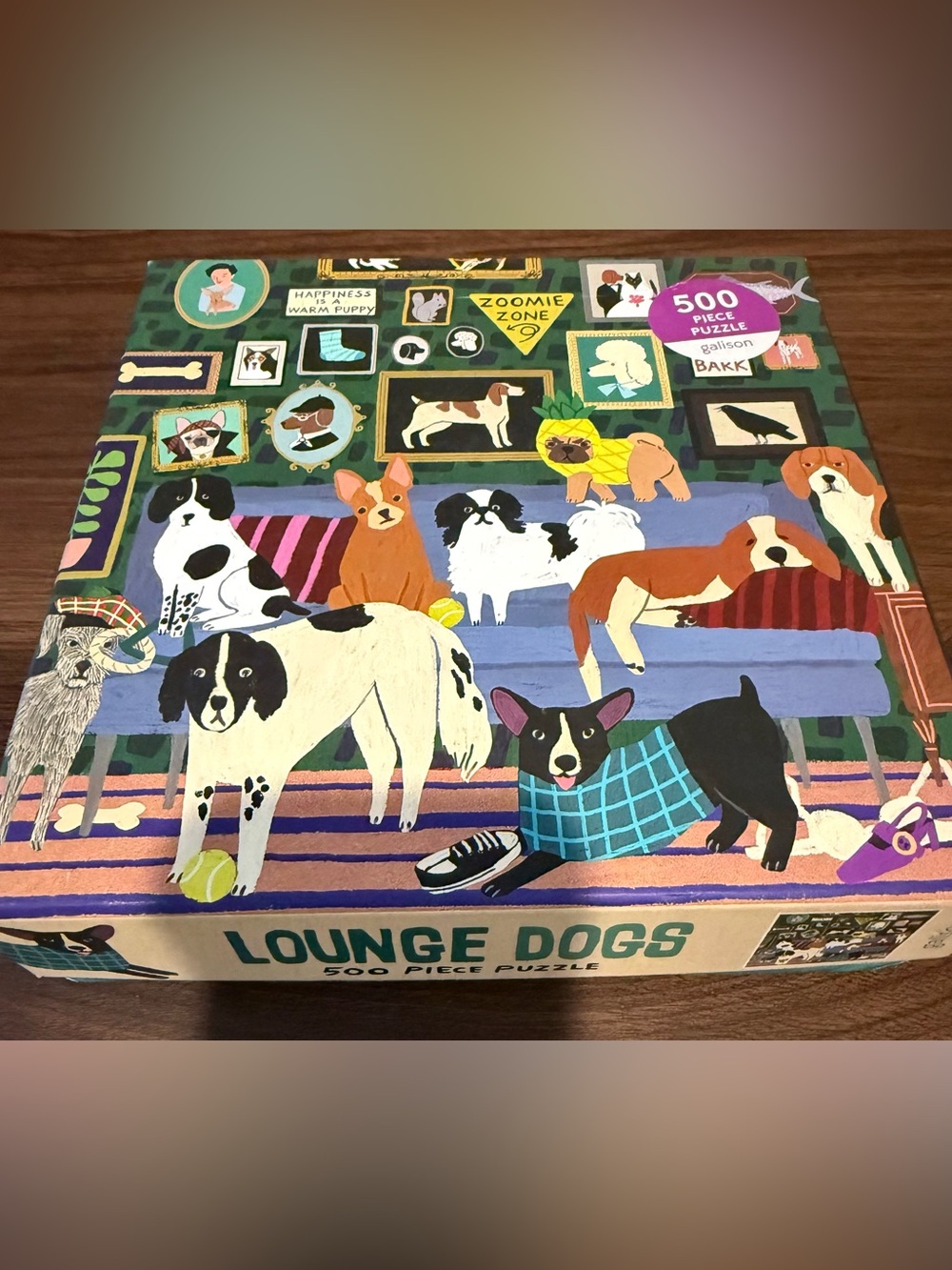 galison’s Lounge Dogs 500-Piece Puzzle